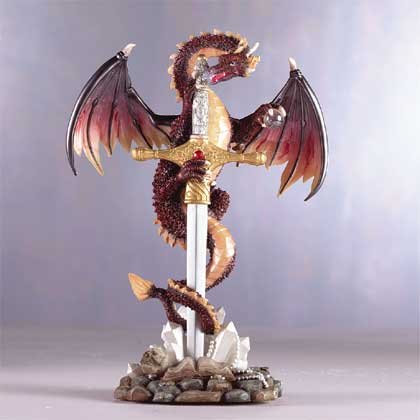 Red Dragon On Sword Item 31527