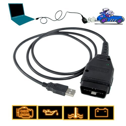 VAG-COM Tacho 2.5 USB to OBD-II Interface Cable New