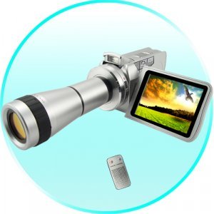 MPEG4 Digital Video Camcorder With Optical Telescope Zoom Lens New