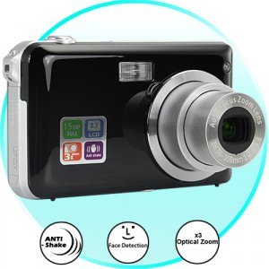 5MP Digital Camera with Face Detection + Optical Zoom New
