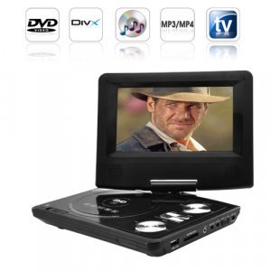 Portable DVD Player with 7 Inch LCD Widescreen + Copy Function New