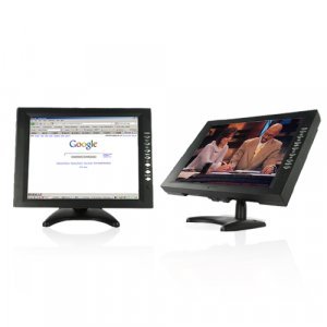 12 Inch LCD Touch Screen Monitor for Computers, TV + DVD Player New