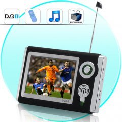 Portable DVB-T Digital TV Player (Recording, Remote, 3.5 Inch) New
