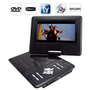 Portable Multimedia DVD Player with 7 Inch LCD Screen New