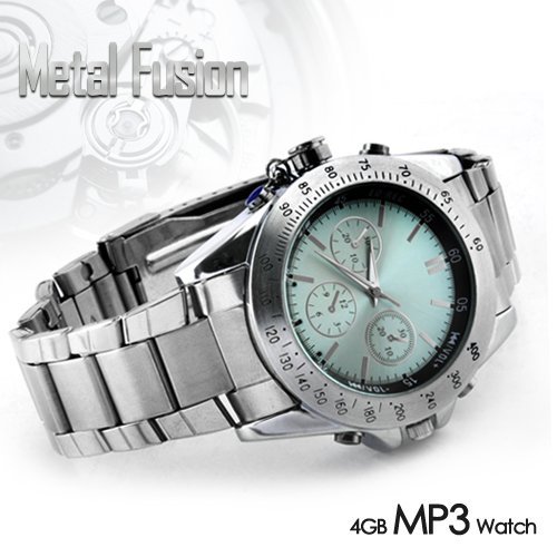 Metal Fusion - Stainless Steel MP3 Watch with Equalizer (4GB) New
