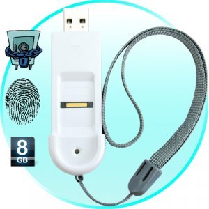 USB Fingerprint Security Lock Flash Disk (8GB) New