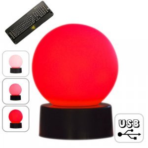USB LED Globe with Keyboard Response Light × 4 New