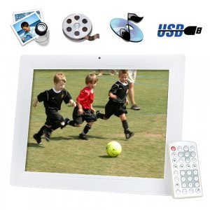 12 Inch Digital Photo Frame w/ Remote + Media Player (2GB) New