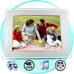 Digital Photo + Media Frame - 10.4 Inch LCD Screen New