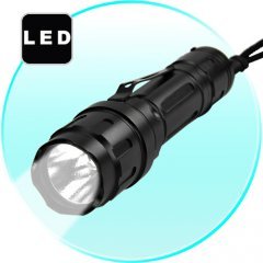 FlashMax G177 - CREE LED Flashlight w/ Belt Clipm) New
