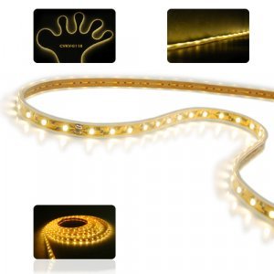 Waterproof LED Strip Light - Flexible Warm White Light Ribbon New