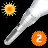 Solar LED Flashlight - The Ultimate Environmental Torchlight x 2 New