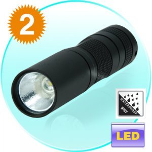 Megastar G75 CREE LED Torch Light - Premium Grade LED Flashlight x 2 New