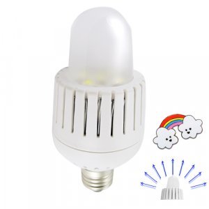 LED Light Bulb with Neg-Ion Generator - White (6W) New