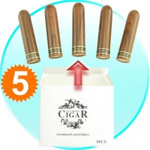 Refill Pack with 5 Cartridges for - CVJV-H17 007 eCigar New
