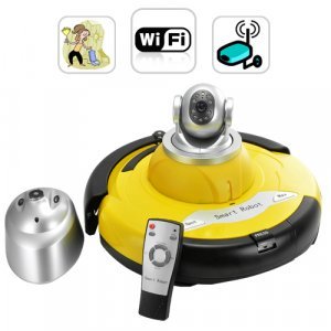 Intelligent Robot Vacuum Cleaner with Wireless IP Camera New
