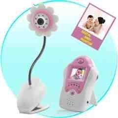 Baby Monitor (Night Vision, AV OUT, Flower Design) New
