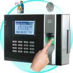 Fingerprint Time Attendance And Door System (Black) New