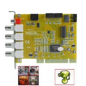 2-CH Real Time Video + 1-CH Audio DVR Card - Motion Detection New