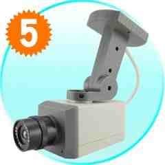 Fake Security Camera with Motion Detector and LED Light New