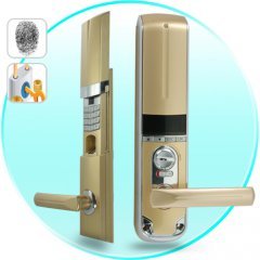 Bronze Fingerprint Door Lock (Left) New
