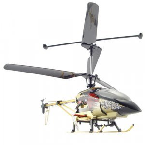 Large Metal RC Helicopter - Bronze Color + LED Lights (110V) New