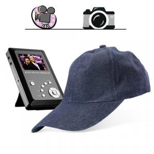 Spy Cap Hidden Recorder - Spy Kit with Camera + DVR + SD Card New