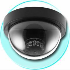Wired Color SHARP CCD Dome Camera -PAL New