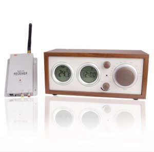 Clock Radio With Hidden Pinhole Color Camera Set New