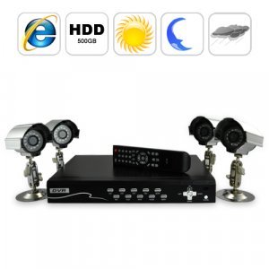 Security Camera DVR Kit (4 Surveillance Camera + Recorder Set B) New