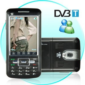 Touchscreen Dual SIM Dual Band GSM Cellphone + MSN and DVB-T New