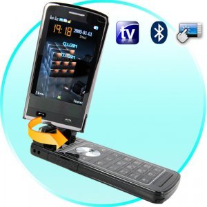 Quad Band Touchscreen Flip-Phone w/ Dual SIM, TV, Accelerometer New