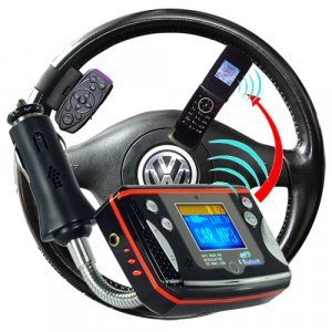 Bluetooth Car Kit for Bluetooth Calls and MP3 Music New