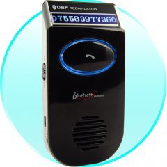 Solar Powered Bluetooth Car Kit - Caller ID New
