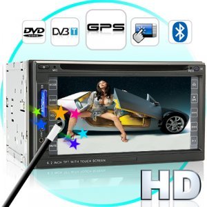 Road King 6.2 Inch High-Def Car DVD Player with GPS and DVB-T New