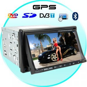 Dark Night 7 Inch Touch Screen Car Media System with GPS + DVB-T New