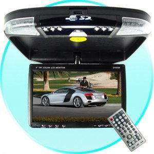 Car Roof Mounted Multimedia DVD System with 9 Inch LCD Monitor New
