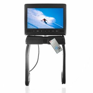 7 Inch TFT LCD Armrest Monitor With Built In DVD Player -Black New