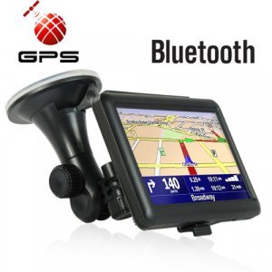 5 Inch Portable Touch Screen GPS Navigator - Bluetooth (Black) New