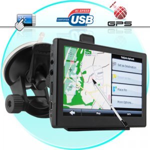 Diamond GPS Navigator with 5 Inch Touchscreen and FM Transmitter New