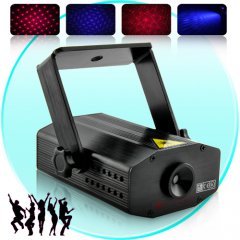Laser Show Projector with Sound Activation (100mW Red/Purple) New
