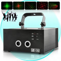 150mW Sound Activated Red and Green Double Laser DMX Projector New
