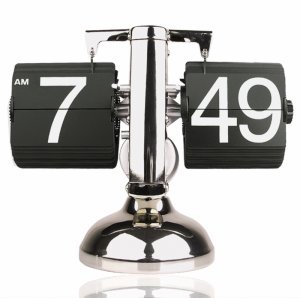 Retro Flip Down Clock - Internal Gear Operated New