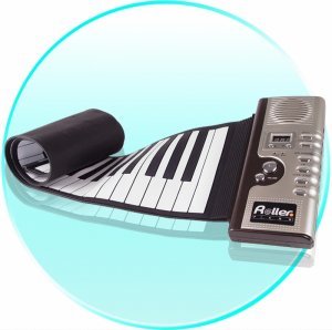 Roll Up Synthesizer Piano with Responsive Keys New