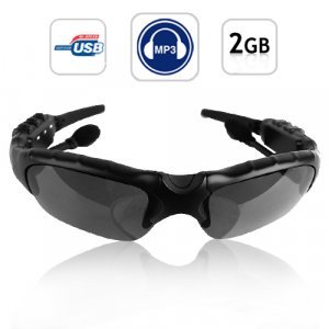 WMA + MP3 Player Sunglasses 2GB - Stereo Sound Effect New