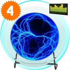 Blue Electric Plasma Plate with Touch and Sound Response (220V) New