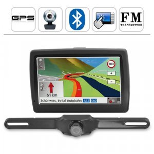 5 Inch Touchscreen GPS w/FM Transmitter and Bluetooth + Camera New