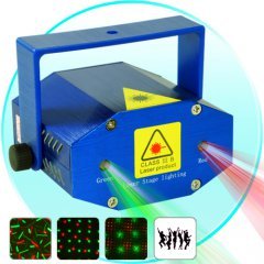Mini Green and Red Laser Effects Projector with Sound Activation New
