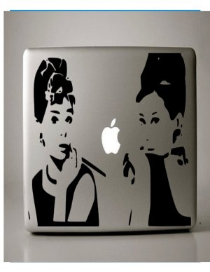 Audrey Hepburn Breakfast at Tiffany's Macbook Decal