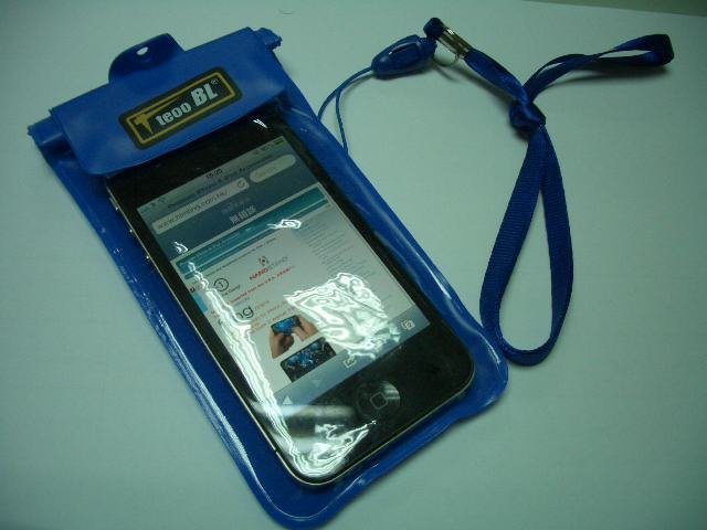 waterproof bag + stylus with ballpen for iPhone